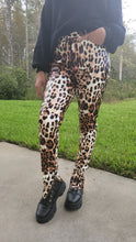 Load image into Gallery viewer, Animal Print Leather Pants
