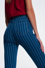 Cargar imagen en el visor de la galería, Striped Skinny Jeans
