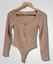 Load image into Gallery viewer, Taupe Basic Bodysuit
