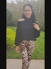 Load and play video in Gallery viewer, Animal Print Leather Pants
